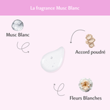 3 déodorants au Musc Blanc