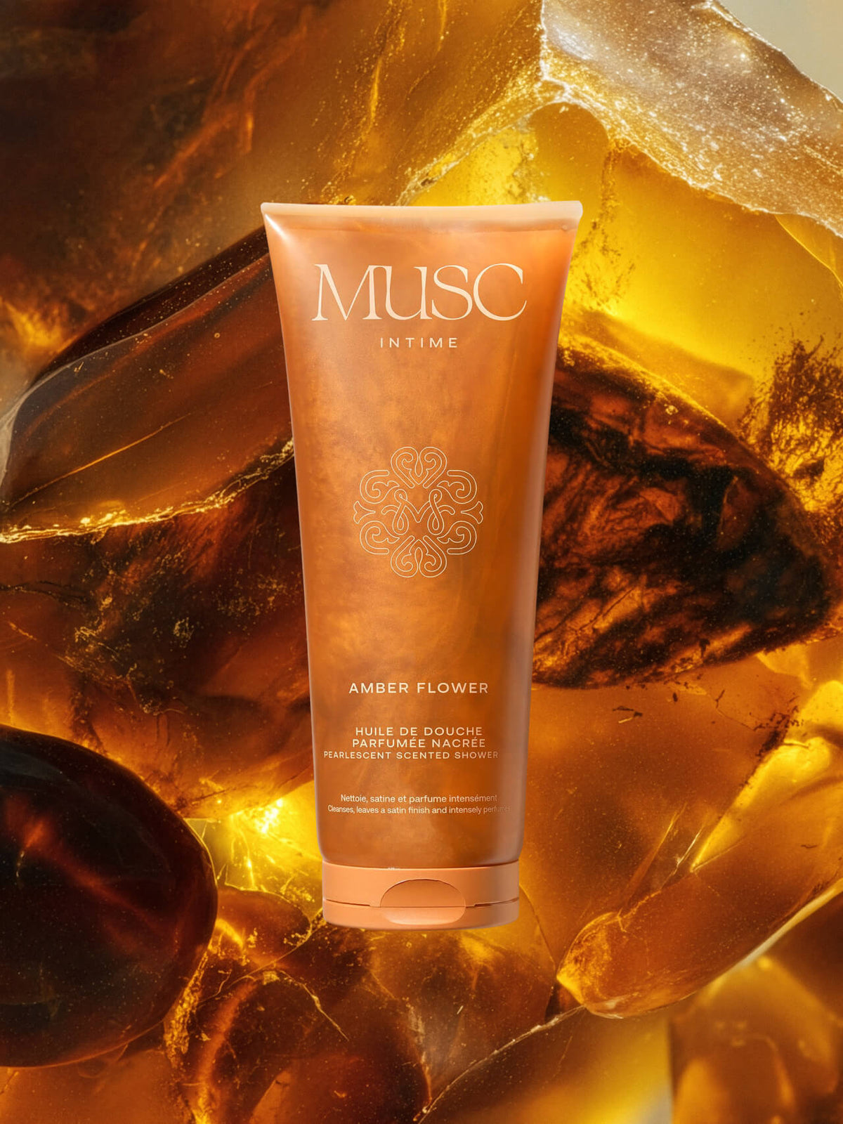 Amber Flower - Huile de Douche Parfumée Nacrée