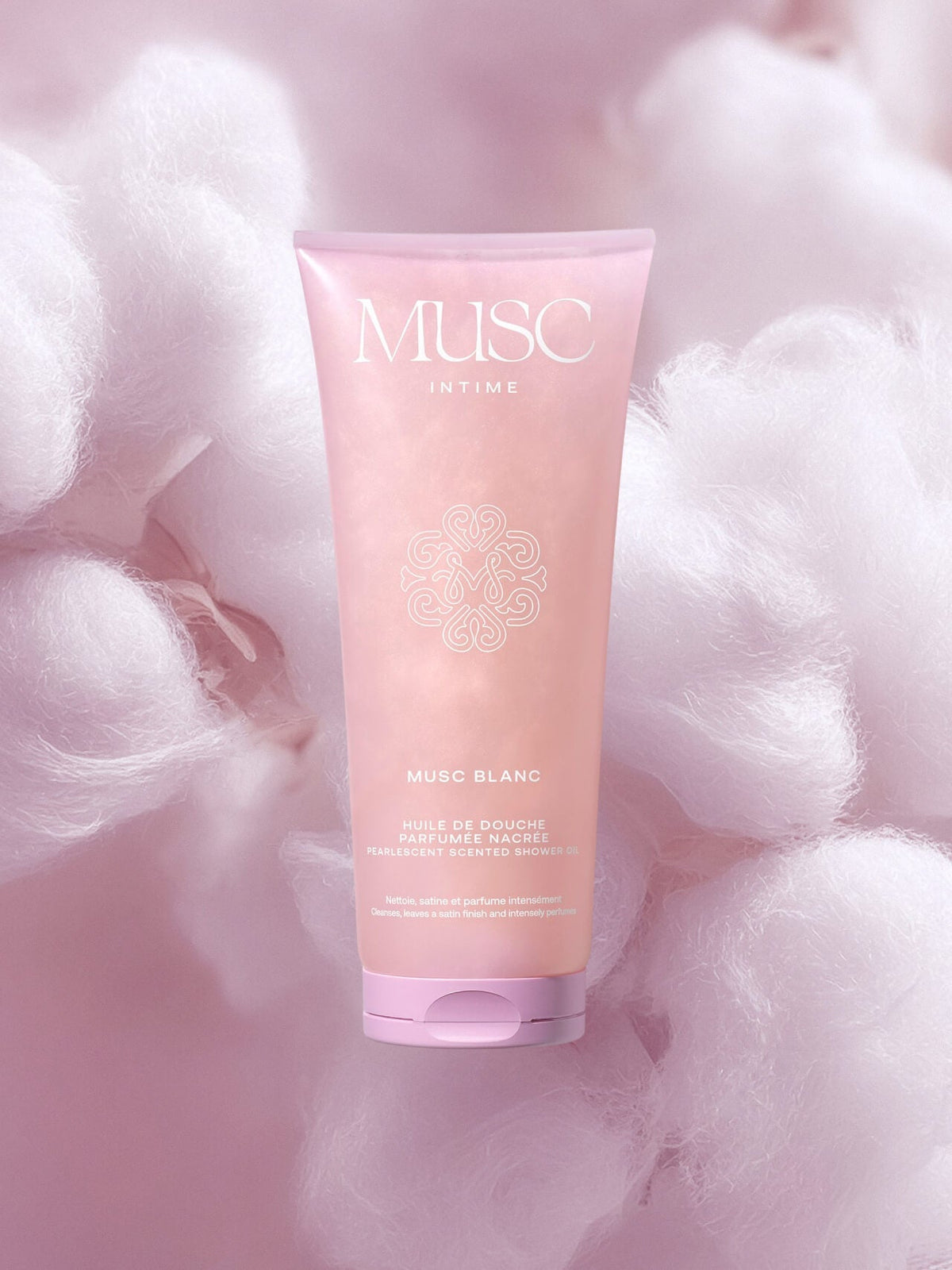 Musc Blanc - Huile de Douche Parfumée Nacrée
