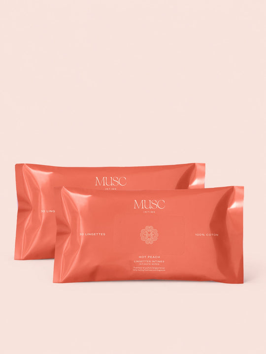 Le Duo de Lingettes Intimes - Hot Peach
