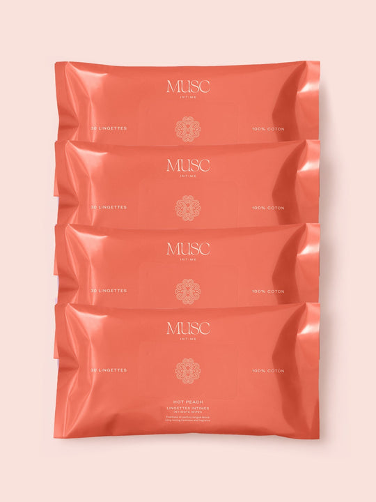 Le Lot de Lingettes Intimes - Hot Peach